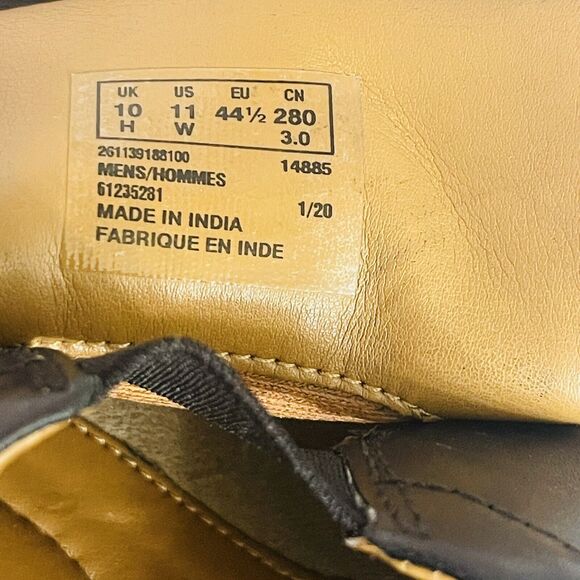 CLARK COLLECTION SOFT CUSHION WITH ORTHOLITE MEN BLAC DRESS SHOE SIZE 11 - Picture 7 of 12
